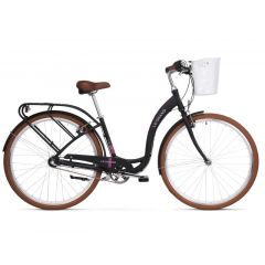Bicicleta LE GRAND Lille 4 D 28 M Negru-Roz-Mat 2020