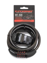 Incuietoare Cablu CROSSER MT 168 Cifru 10mm/180cm - Black