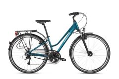 Bicicleta KROSS Trans 4.0 D 28'' M Turcoaz|Negru 2021