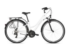 Bicicleta KROSS Trans 1.0 D 28'' L Alb|Gri 2021