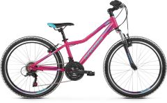 Bicicleta KROSS Lea JR 1.0 D 24 S Roz|Albastru|Violet 2021
