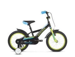 Bicicleta KROSS Racer 3.0 16 Negru|Lime|Albastru 2021