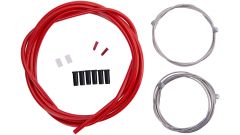 Set cablu + camasa frana CONTEC Neostop fata/spate - Red